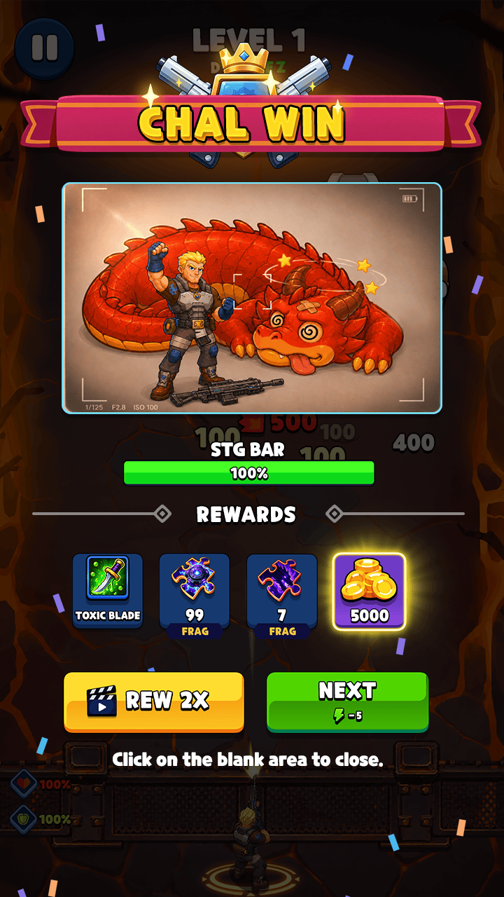 Dragon Siege Victory Screen